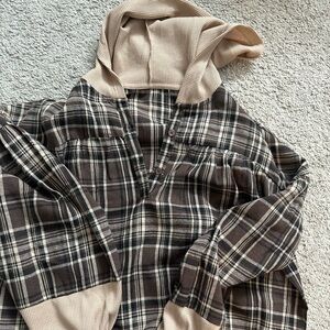 Plaid Brown and Tan Women's Skirt